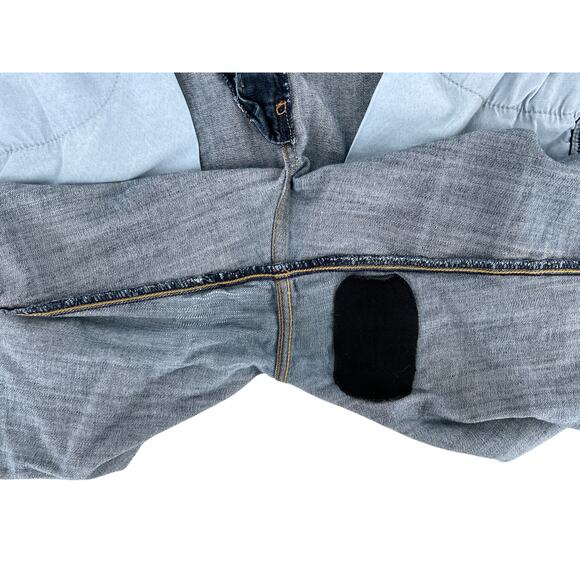 Lane Bryant Roll Cuff Denim Crop Capri Jeans Plus Size 18 Petite Triangle Blue - Picture 8 of 14